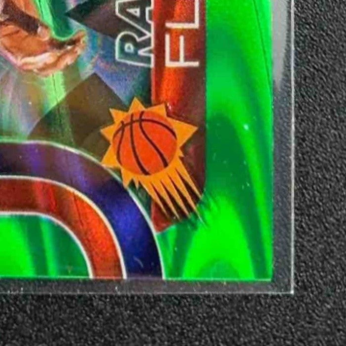 RASHEER FLEMING 2025-26 TOPPS CHROME #281 RAYWAVE GREEN REFRACTOR 40/99 RC SUNS