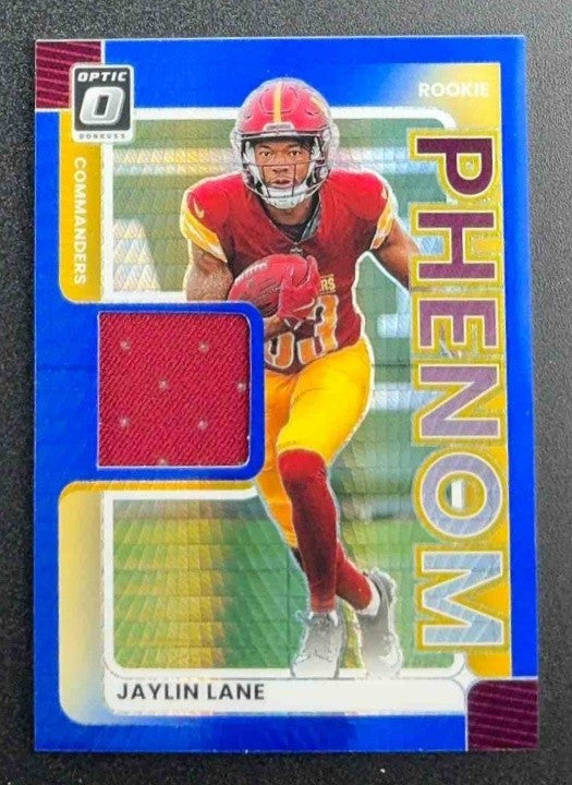 2025 Panini Donruss Optic Jaylin Lane Rookie Phenoms Blue Hyper Prizm RC
