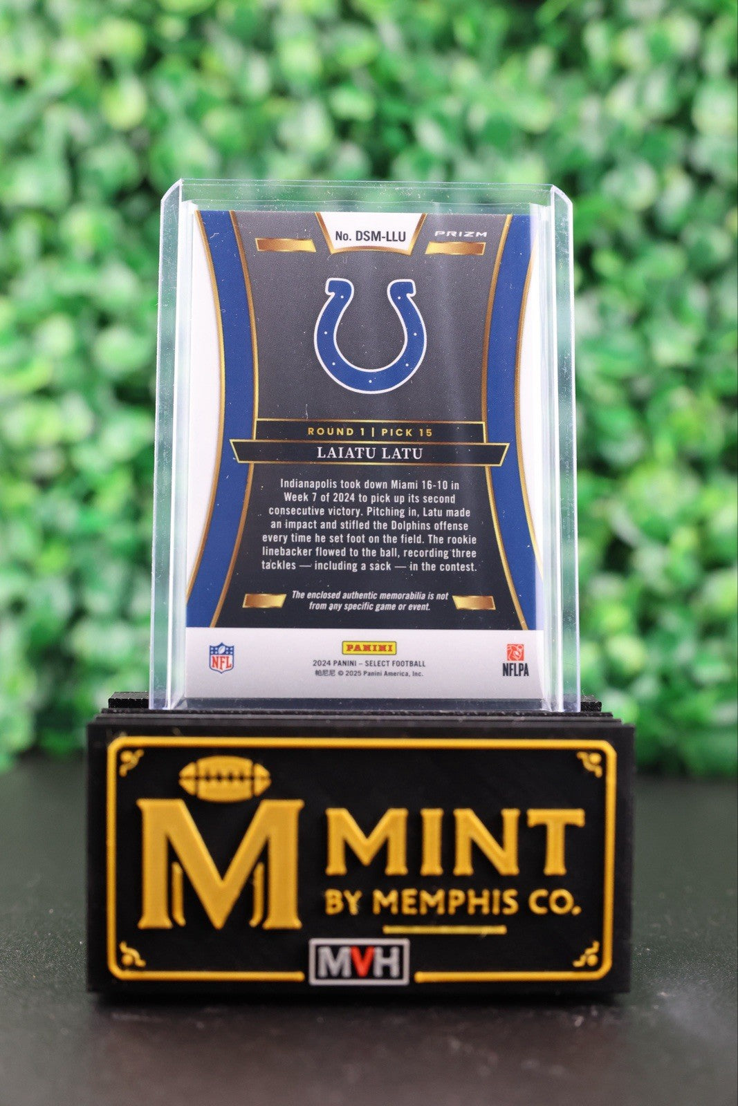 LAIATU LATU 2024 SELECT DRAFT SELECTION MEMORABILIA #DSM-LLU RED PRIZM COLTS