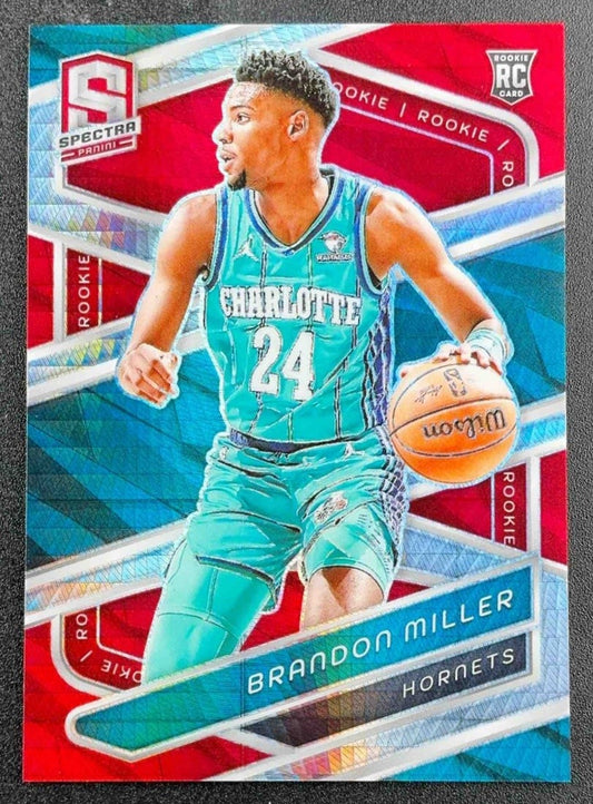 BRANDON MILLER 2023-24 PANINI SPECTRA #161 INTERNATIONAL RED RC HORNETS