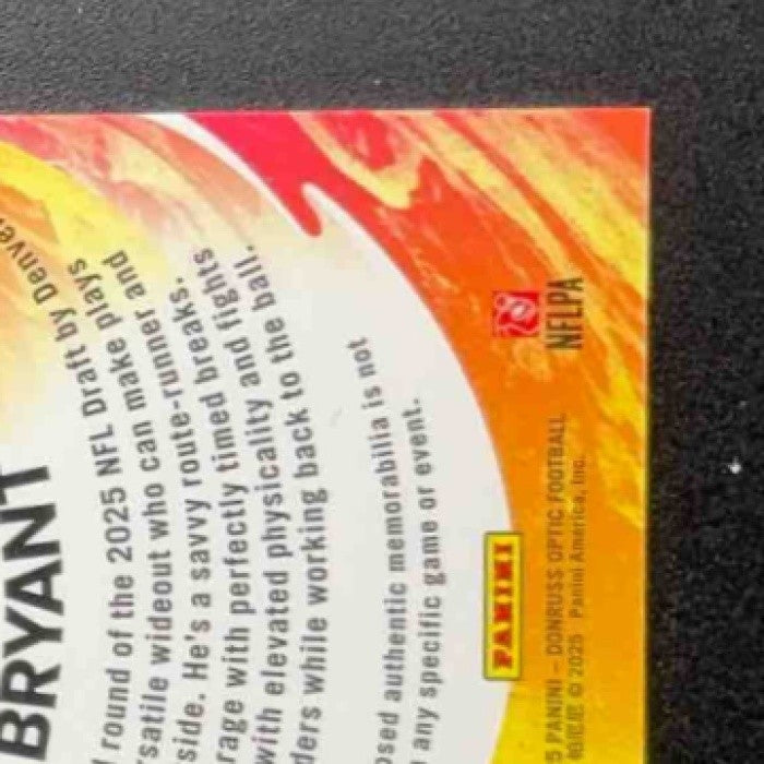 2025 Panini Donruss Optic Pat Bryant First Year Fresh Blue Hyper Prizm RC