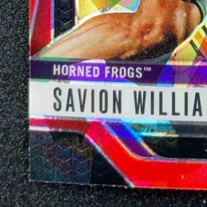 SAVION WILLIAMS 2025 PANINI PRIZM DRAFT PICKS #119 RED ICE RC HORNED FROGS