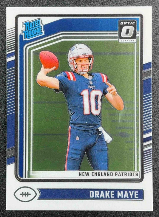 DRAKE MAYE 2024 PANINI DONRUSS OPTIC #229 RATED ROOKIE PATRIOTS