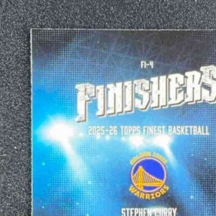 STEPHEN CURRY 2025-26 TOPPS FINEST #FI-4 FINISHERS BLUE REFRACTOR 52/99 WARRIORS