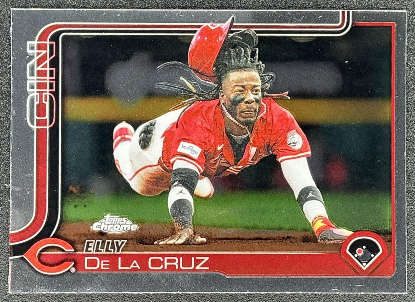 ELLY DE LA CRUZ 2025 TOPPS CHROME UPDATE #USC189 REDS