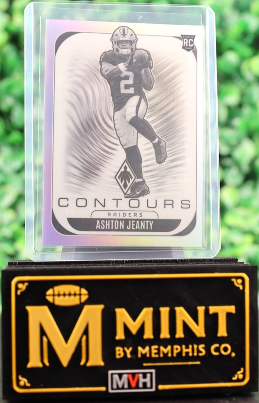 ASHTON JEANTY 2025 PANINI PHOENIX CONTOURS #17 SILVER RC RAIDERS