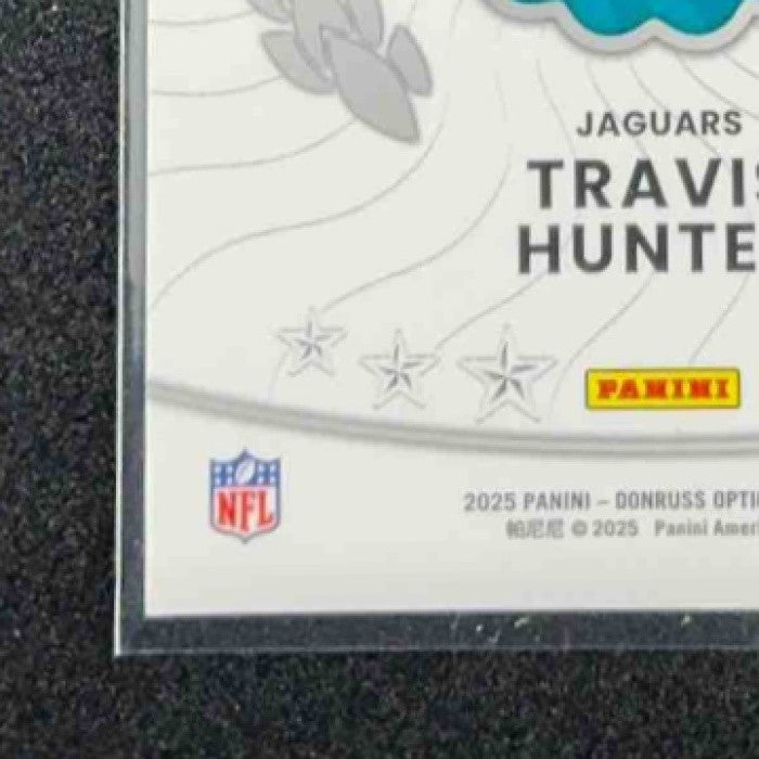 TRAVIS HUNTER 2025 PANINI DONRUSS OPTIC #3 ROOKIE RECRUITS RC JAGUARS
