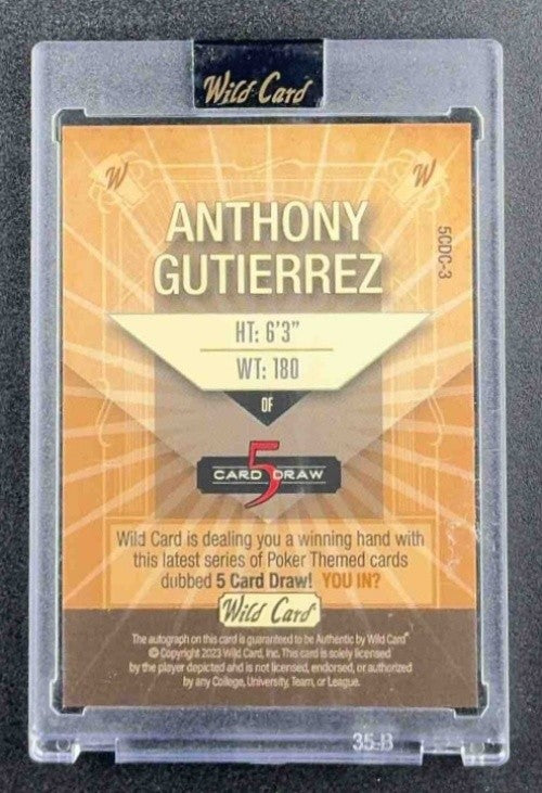 2023 WILD CARD ANTHONY GUTIERREZ AUTO /4
