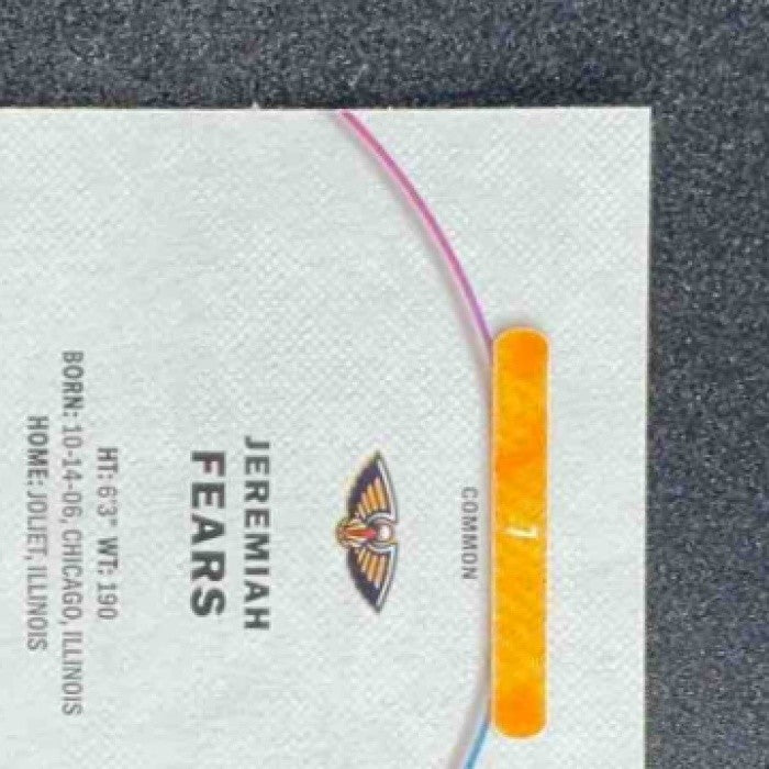 JEREMIAH FEARS 2025-26 TOPPS FINEST #7 COMMON RC PELICANS