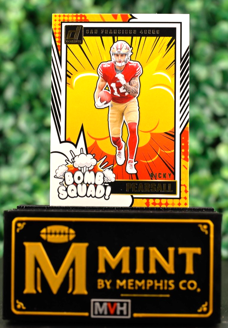 RICKY PEARSALL  2024 PANINI DONRUSS - BOMB SQUAD #15 (RC) 49ERS