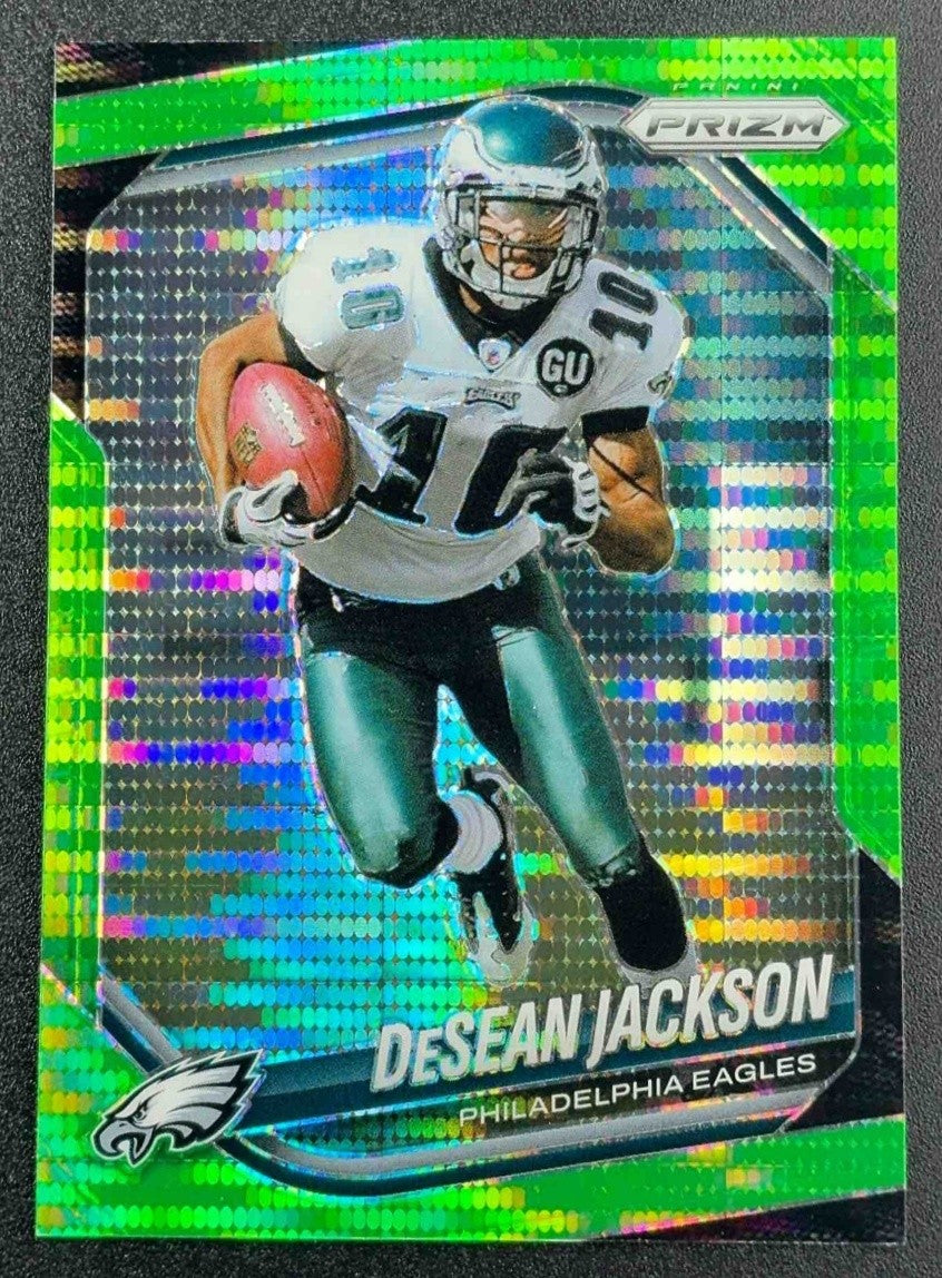 DESEAN JACKSON 2025 PANINI PRIZM #294 NEON GREEN PULSAR EAGLES