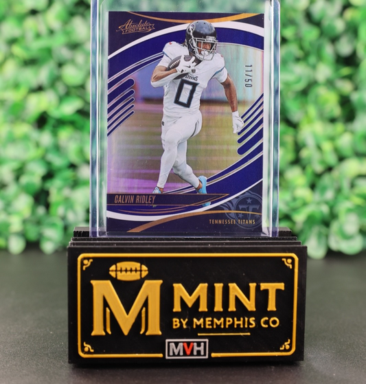 CALVIN RIDLEY 2025 PANINI ABSOLUTE #52 SPECTRUM BLUE /50 TITANS