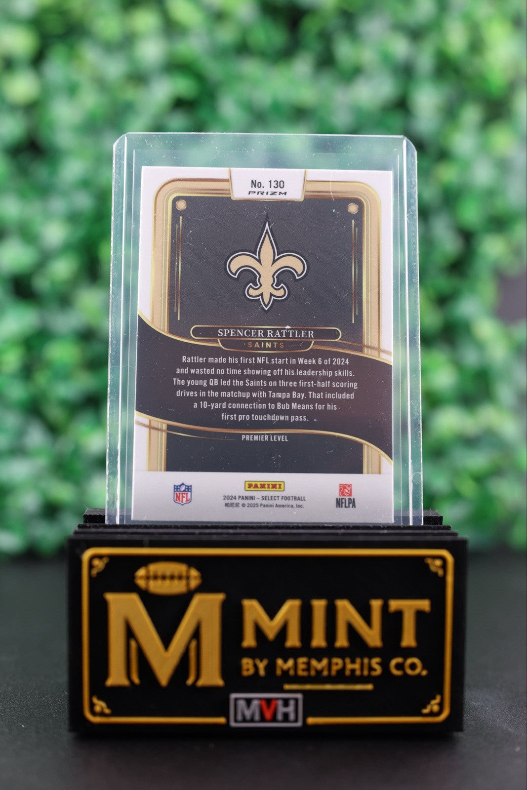 SPENCER RATTLER  2024 SELECT PREMIER LEVEL #130 BLACK AND ORANGE SHOCK SAINTS RC