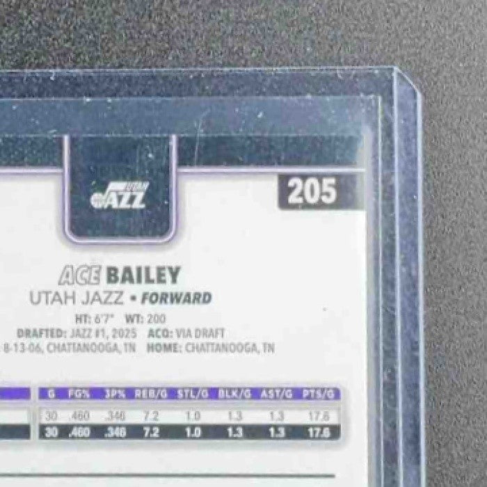 ACE BAILEY 2025-26 TOPPS #205 SANDGLITTER
