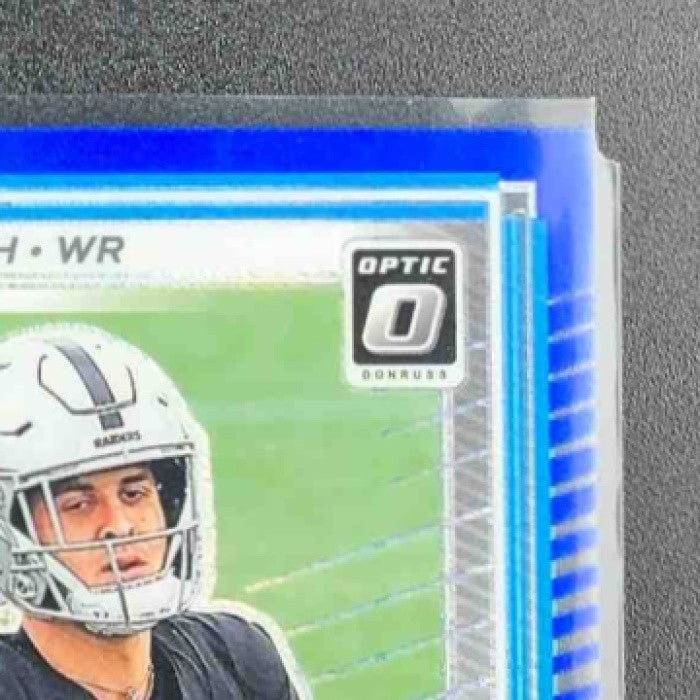 JACK BECH 2025 PANINI DONRUSS OPTIC #211 RATED ROOKIE BLUE HYPER PRIZM RAIDERS