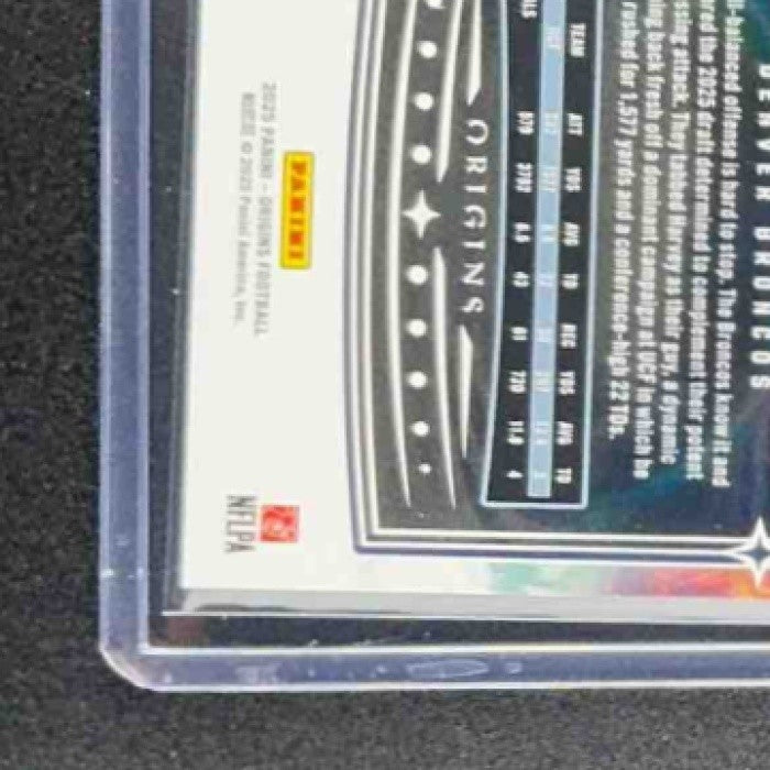 RJ HARVEY 2025 PANINI ORIGINS #141 ROOKIE RC BRONCOS