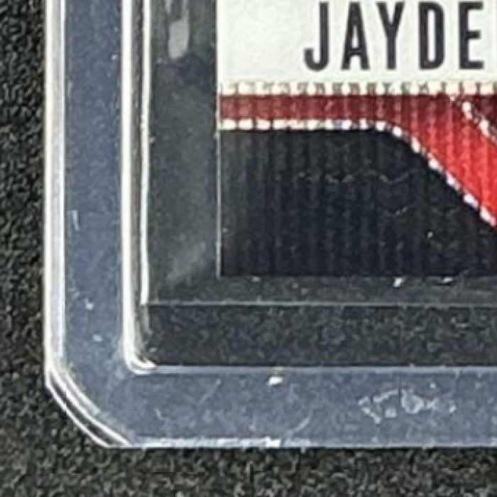 JAYDEN HIGGINS 2025 PANINI PRIZM DRAFT PICKS #40 RUBY WAVE RC CYCLONES