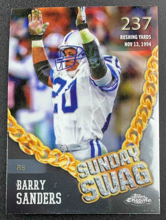 BARRY SANDERS 2024 TOPPS CHROME #SS-15 SUNDAY SWAG LIONS