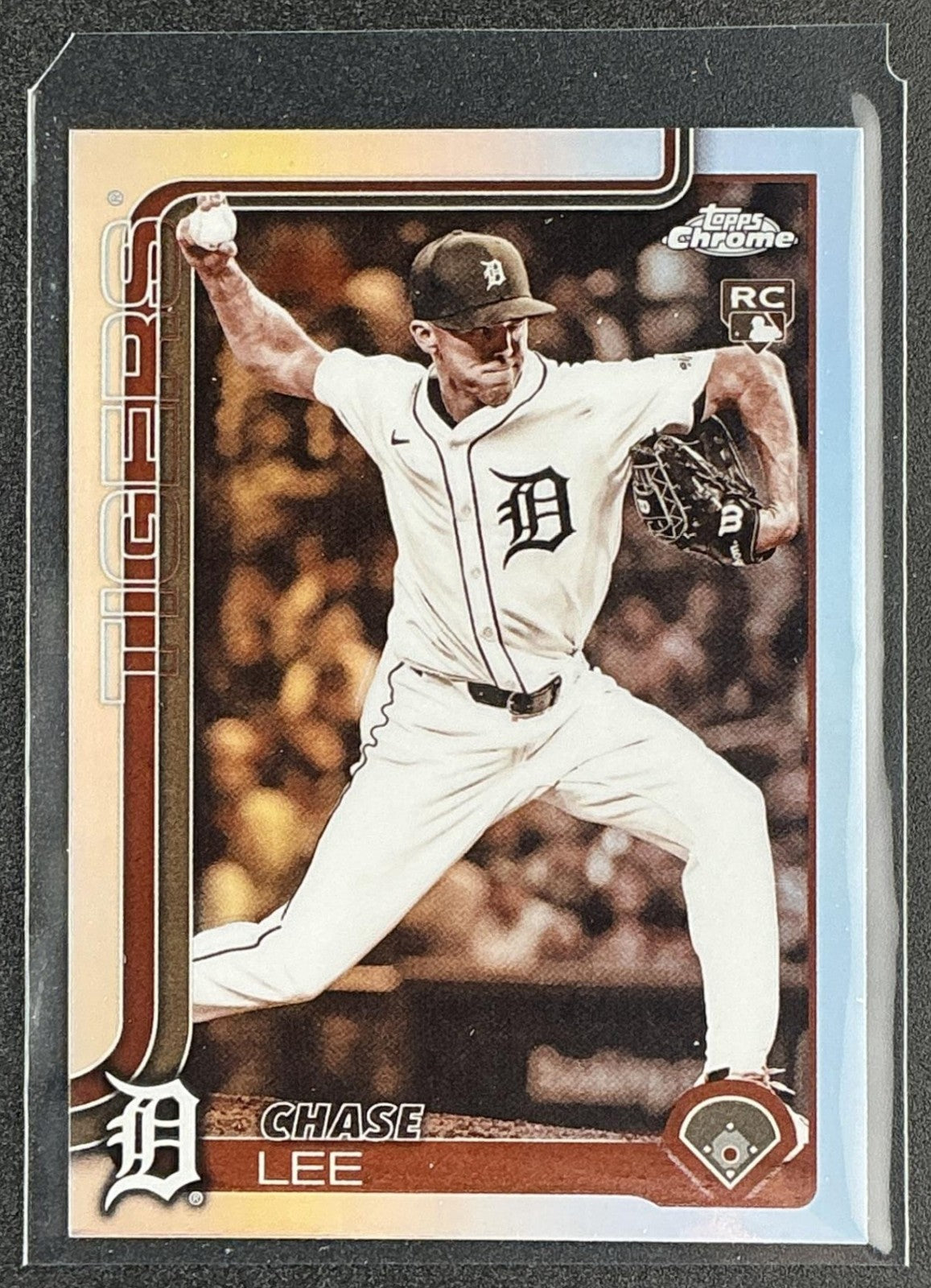 CHASE LEE 2025 TOPPS CHROME UPDATE #USC43 SEPIA REFRACTOR RC TIGERS