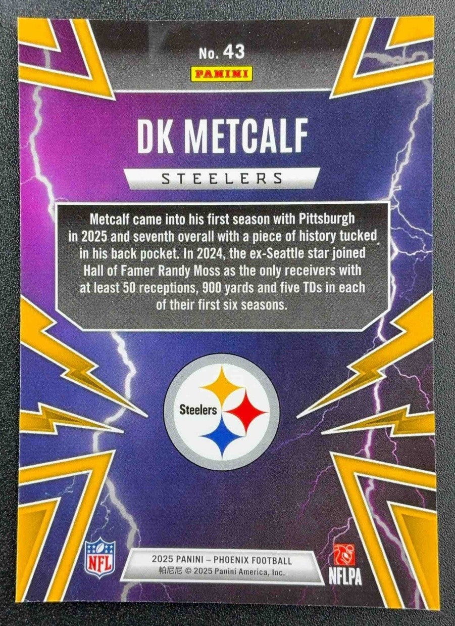 DK METCALF 2025 PANINI PHOENIX #43 THUNDERBIRDS STEELERS