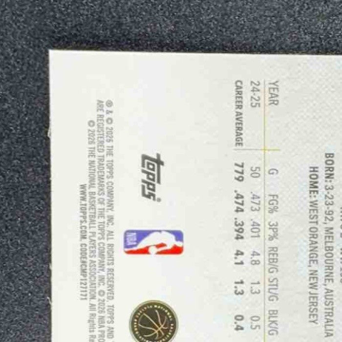 KYRIE IRVING 2025-26 TOPPS FINEST #87 COMMON MAVERICKS