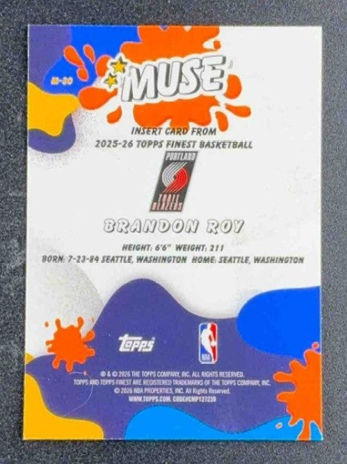 BRANDON ROY 2025-26 TOPPS FINEST #M-30 MUSE TRAIL BLAZERS