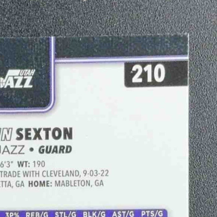 COLLIN SEXTON 2025-26 TOPPS CHROME #210 BASKETBALL REFRACTOR JAZZ