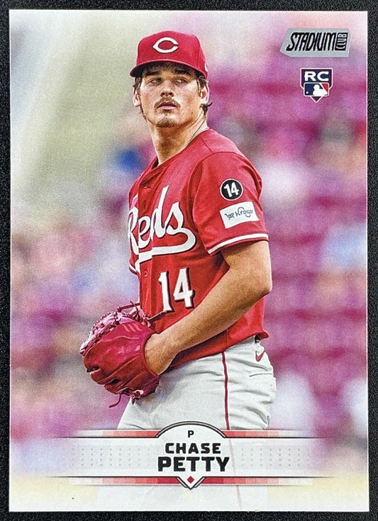 CHASE PETTY 2025 TOPPS STADIUM CLUB #59 RC REDS