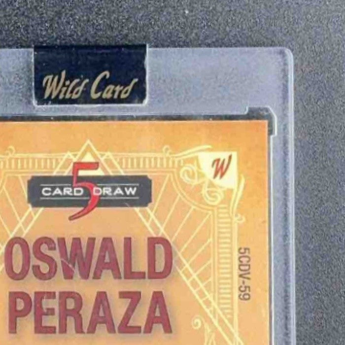 2023 wild card oswald peraza auto /3 5 card draw SSP