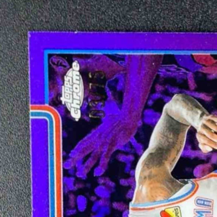 CASON WALLACE 2025-26 TOPPS CHROME #191 PURPLE REFRACTOR 3/75 THUNDER