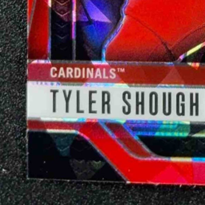 TYLER SHOUGH 2025 PANINI PRIZM DRAFT PICKS #49 RED ICE RC CARDINALS