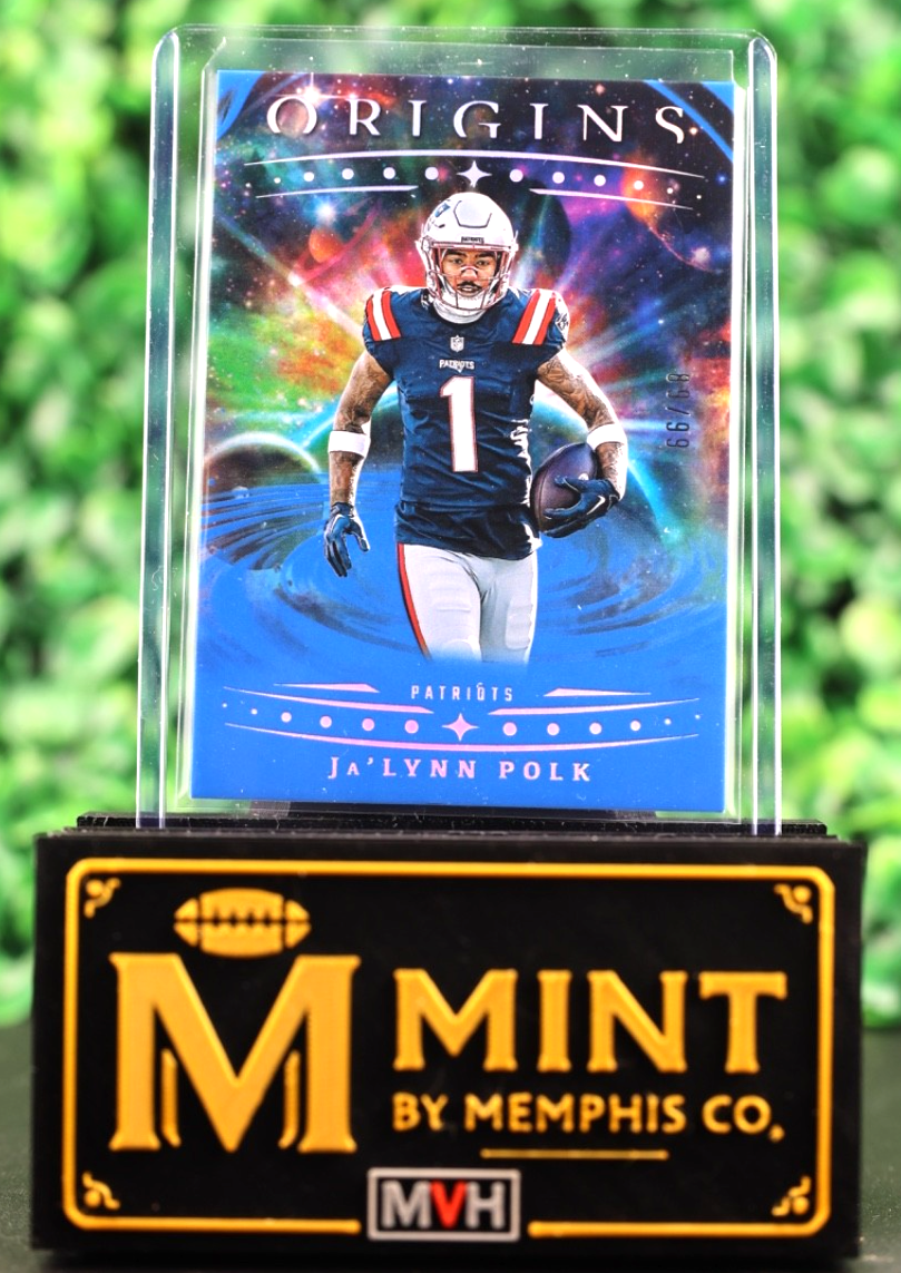 JA'LYNN POLK  2025 PANINI ORIGINS BLUE /99 PATRIOTS