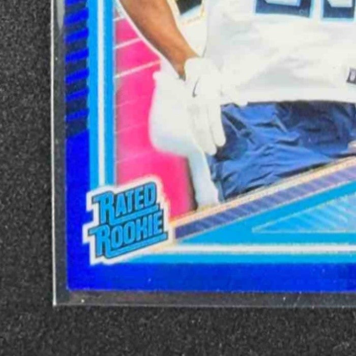 2025 Panini Donruss Optic Oluwafemi Oladejo #280 Rated Rookie Blue Hyper Prizm