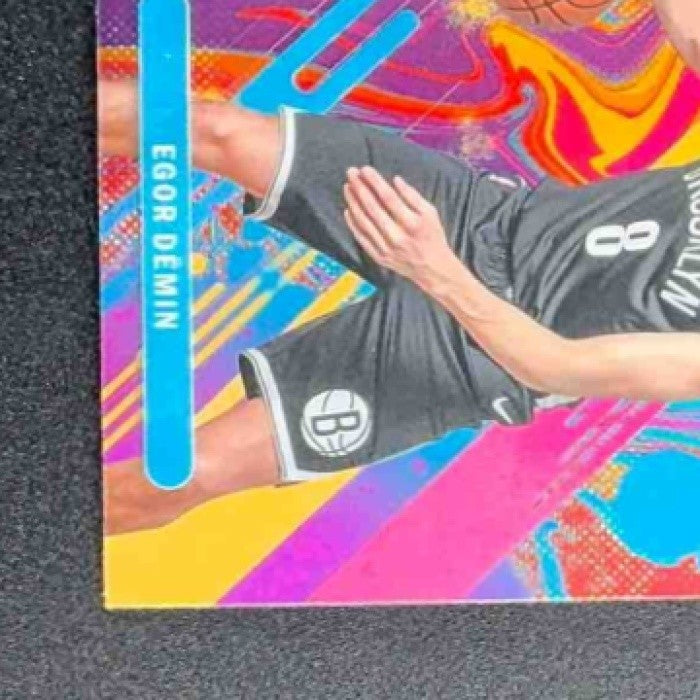 EGOR DEMIN 2025-26 TOPPS FINEST #8 COMMON OIL SPILL REFRACTOR RC NETS