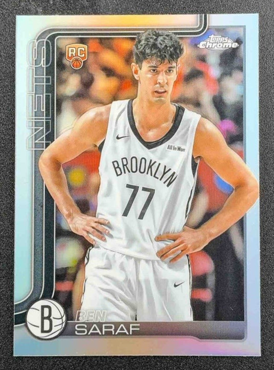 BEN SARAF 2025-26 TOPPS CHROME #276 REFRACTOR RC NETS