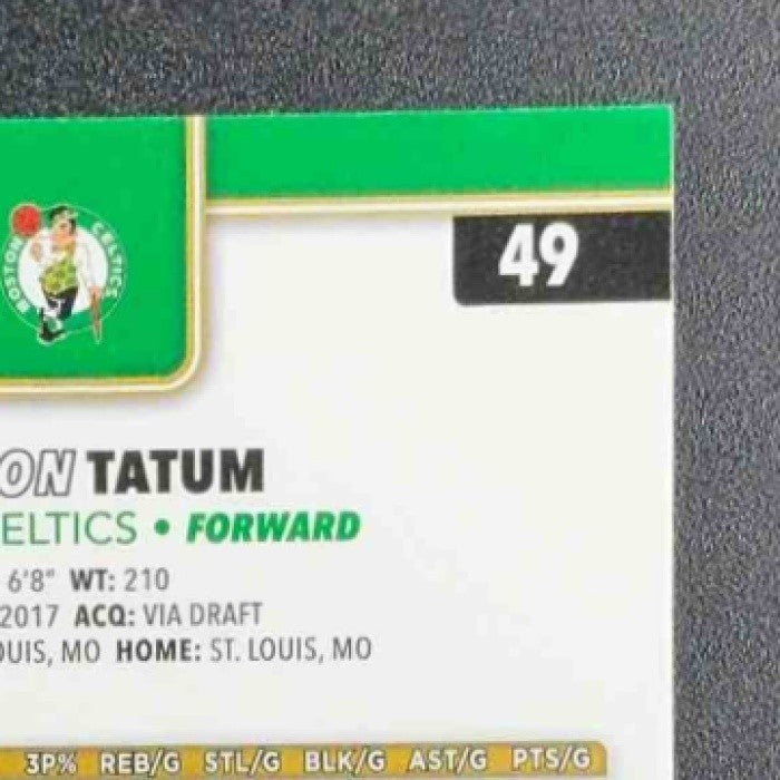 JAYSON TATUM 2025-26 TOPPS CHROME #49 RAYWAVE REFRACTOR CELTICS