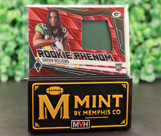 SAVION WILLIAMS 2025 PHOENIX ROOKIE PHENOM PATCH RED /299 RC PACKERS
