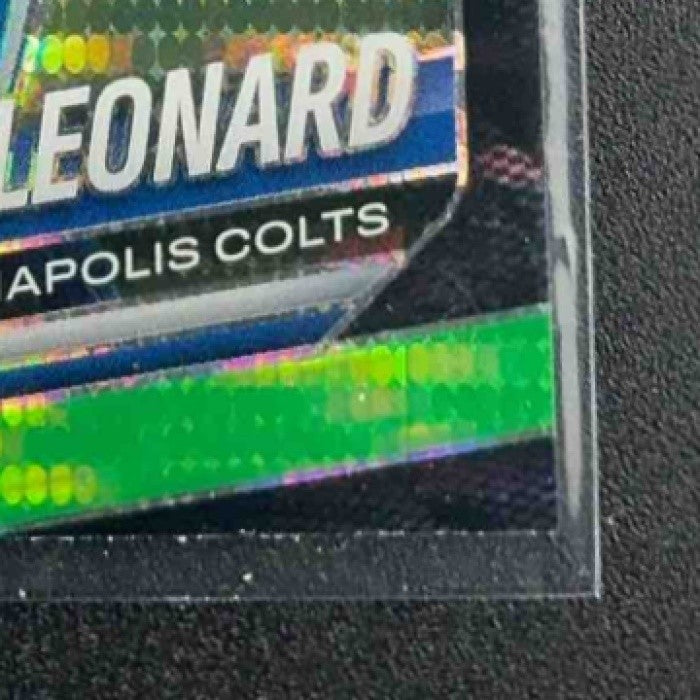 RILEY LEONARD 2025 PANINI PRIZM #342 NEON GREEN PULSAR RC COLTS