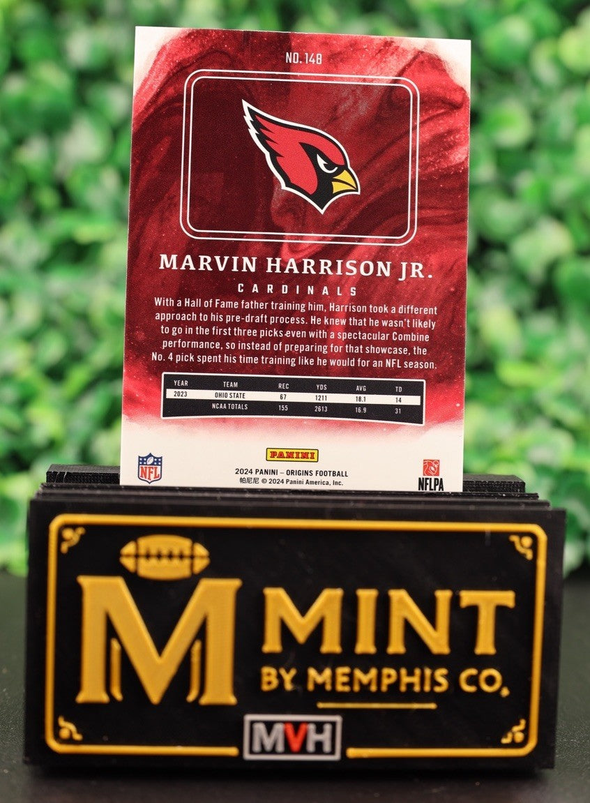 MARVIN HARRISON JR  2024 ORIGINS RED COLOR MATCH ROOKIE RC /149 CARDINALS