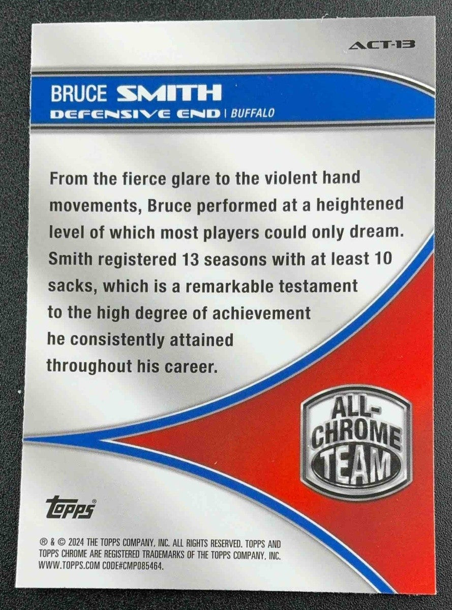 BRUCE SMITH 2024 TOPPS CHROME #ACT-13 ALL- TEAM BILLS