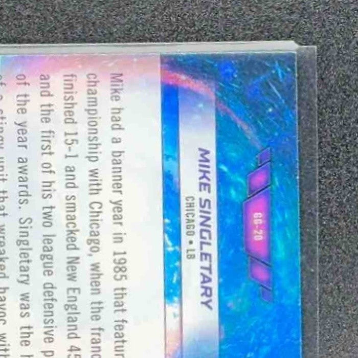MIKE SINGLETARY 2024 TOPPS COSMIC CHROME #GG-20 GALAXY GREATS BEARS