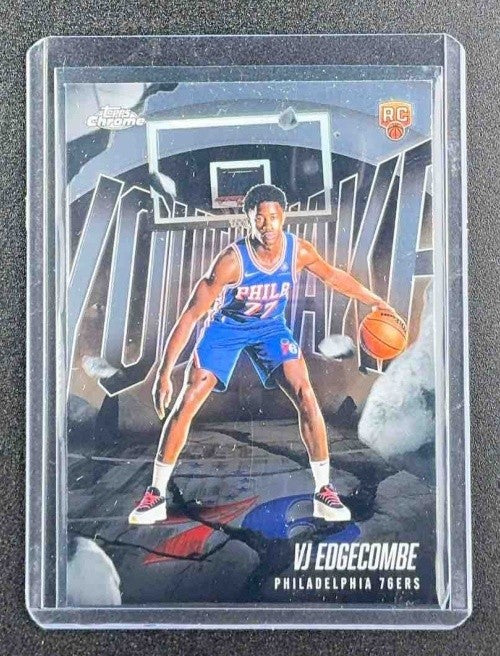 VJ EDGECOMBE 2025-26 TOPPS CHROME #YQ-3 YOUTHQUAKE RC 76ERS