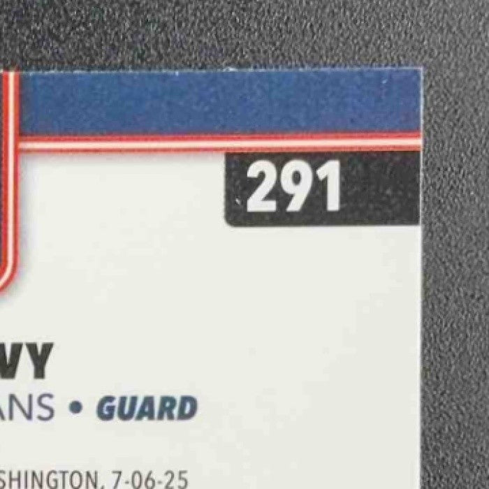 MICAH PEAVY 2025-26 TOPPS CHROME #291 PRISM REFRACTOR RC PELICANS
