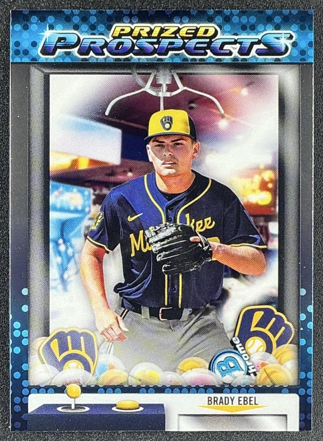BRADY EBEL 2025 BOWMAN DRAFT #PP-19 CHROME PRIZED PROSPECTS BREWERS