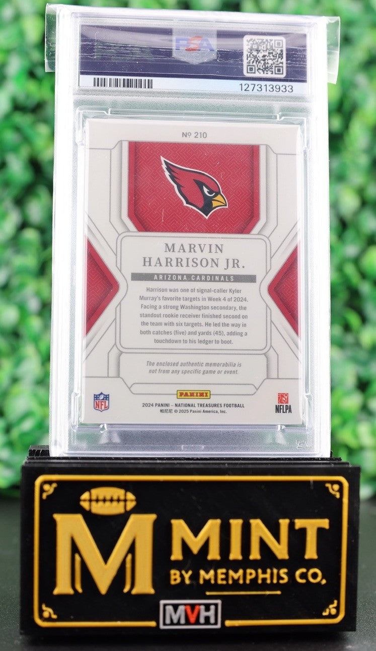 MARVIN HARRISON JR 2024 NATIONAL TREASURES TRUE ROOKIE PATCH RC /99 CARDINALS