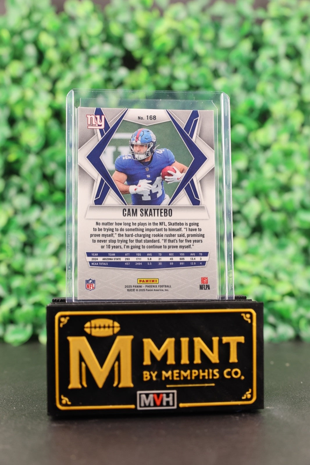 CAM SKATTEBO 2025 PANINI PHOENIX - NY GIANTS #168 RC