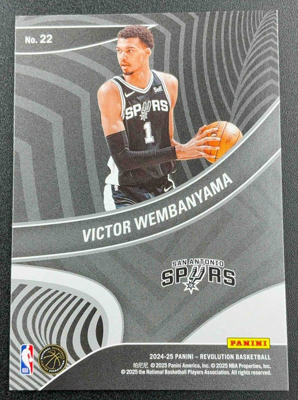 VICTOR WEMBANYAMA 2024-25 PANINI REVOLUTION #22 SHOWSTOPPERS SPURS