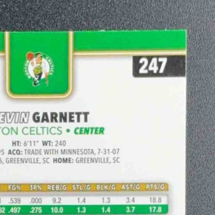 KEVIN GARNETT 2025-26 TOPPS CHROME #247 RAYWAVE YELLOW REFRACTOR 235/275 CELTICS