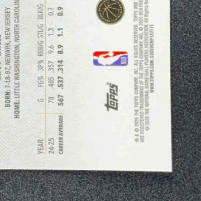 BAM ADEBAYO 2025-26 TOPPS FINEST #52 COMMON HEAT