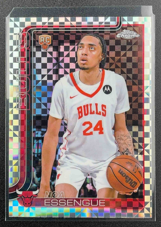 NOA ESSENGUE 2025-26 TOPPS CHROME #262 X-FRACTOR RC BULLS